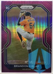 2021 Panini Prizm Pink Parallel Brandon Bielak #172 RC Rookie Houston Astros